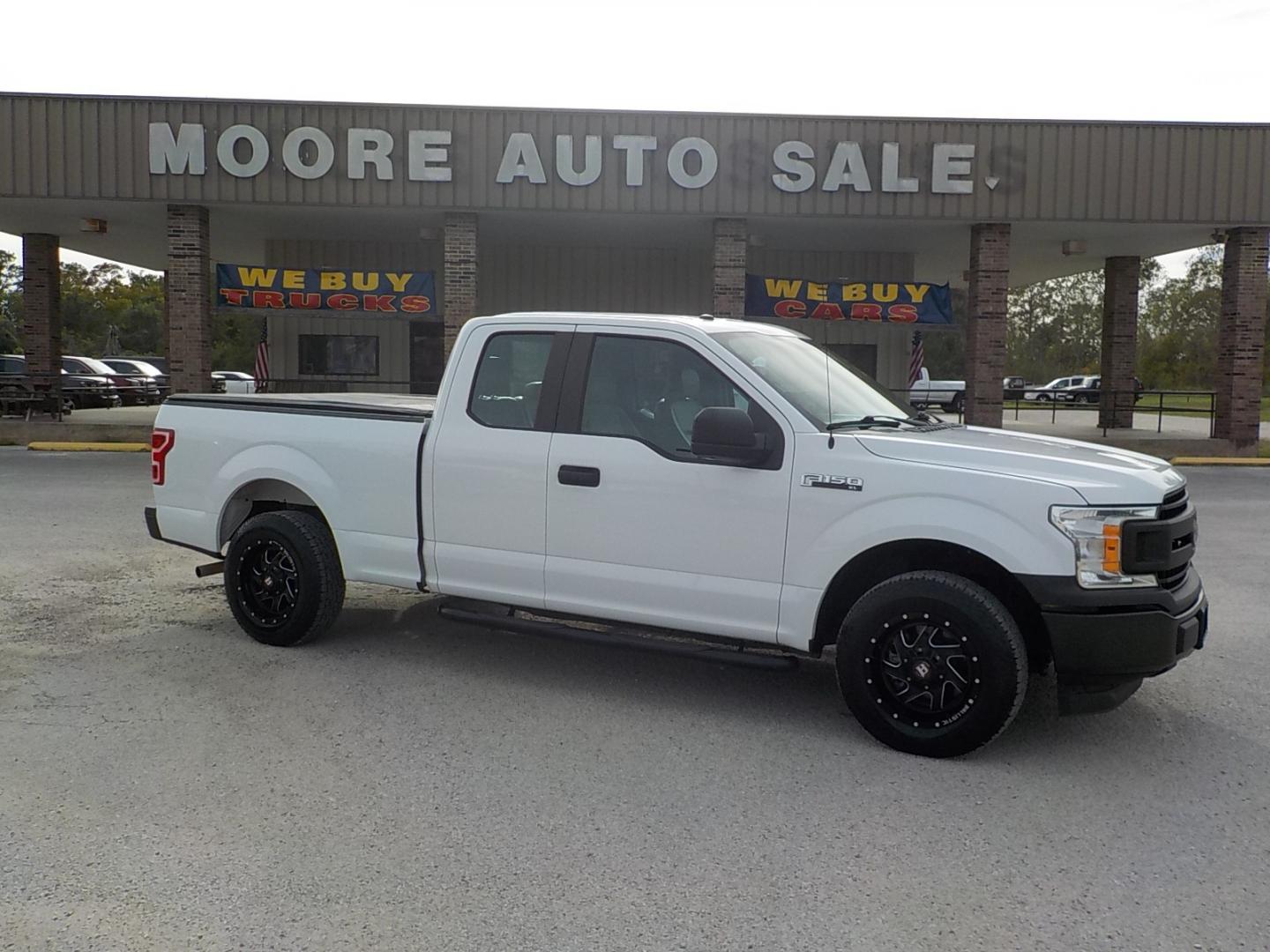 2019 White /Gray Ford F-150 (1FTEX1CB2KK) with an V-6 engine, Automatic transmission, located at 1617 W Church Street, Livingston, TX, 77351, (936) 327-3600, 30.710995, -94.951157 - Great work truck with a little pizazz!! Check out the wheels on this one! - Photo#0